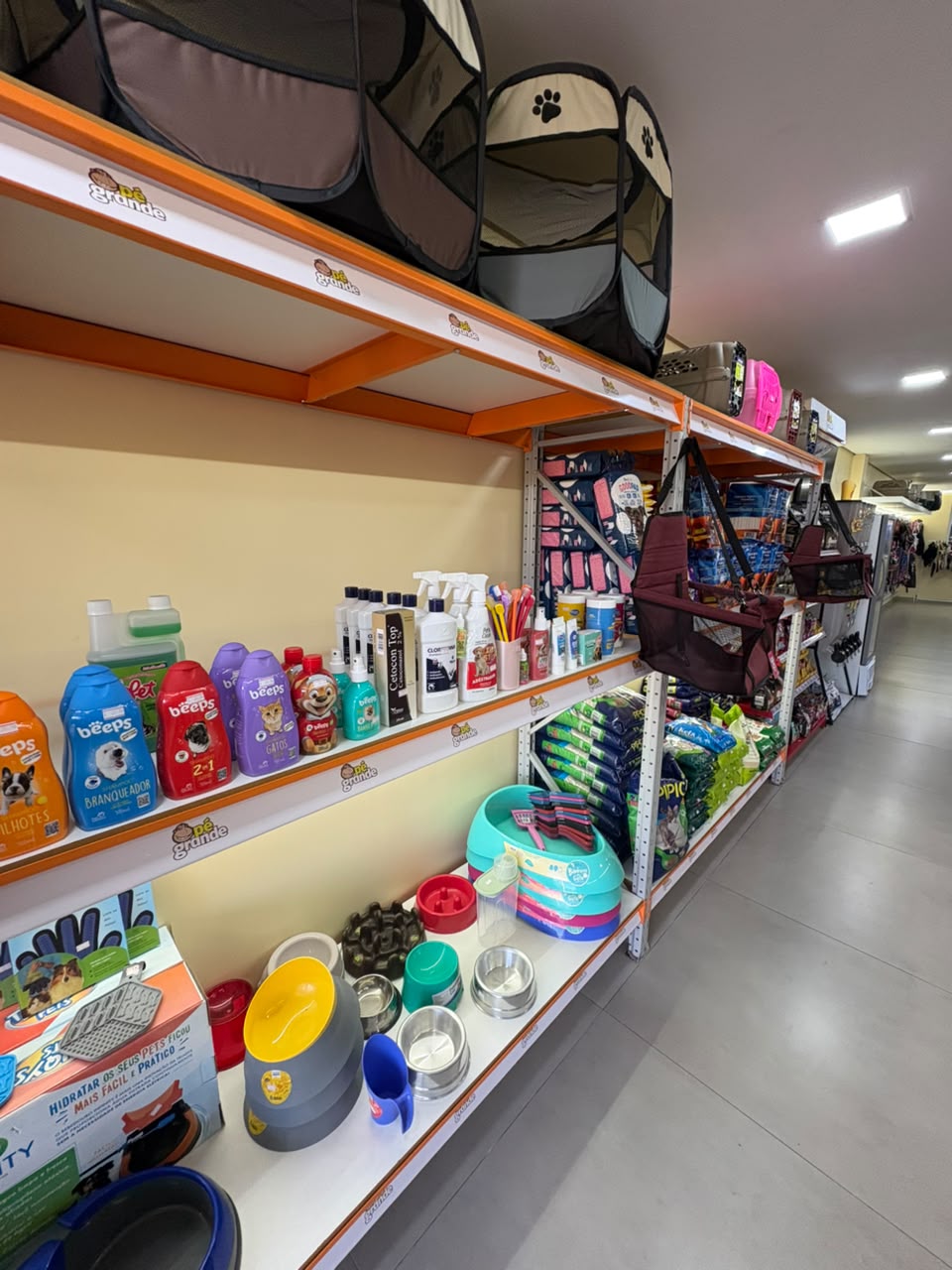 Produtos de higiene e acessórios pet